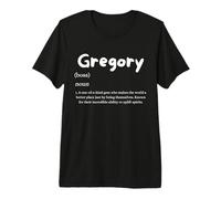 Gregory Definition Personalisierter Name Custom Kostüm für Greg Premium T-Shirt