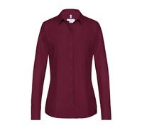 Greiff Größe 40 Corporate Wear Basic Damen Bluse Langarm Regular Fit Bordeaux Modell 6515