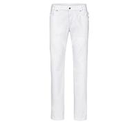 GREIFF Care 5343 Herren Jeans - Bequeme Berufshose im 5-Pocket-Design mit Regular Fit und Gürtelschlaufen - Robustes Mischgewebe - Ideal für Klinik, Pflege und Praxis - Weiß - 54