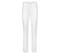 GREIFF Care 5344 Damen Jeans - Bequeme Berufshose im 5-Pocket-Design mit Regular Fit und Gürtelschlaufen - Robustes Mischgewebe - Ideal für Klinik, Pflege und Praxis - Weiß - 38