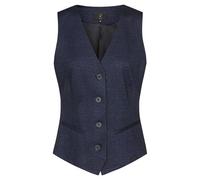 GREIFF CASUAL Damen Jerseyweste Regular-Fit Blau Glencheck 40
