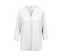 GREIFF Chiffon Damen Chiffon-Bluse 3/4-Arm V-Neck Regular Weiß 38
