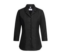 GREIFF Corporate Basic Damen Bluse 3/4 Kent Regular-Fit Schwarz 44