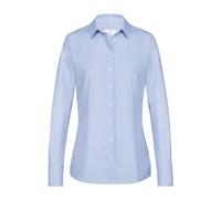 Greiff Größe 48 Corporate Wear Basic Damen Bluse Langarm Regular Fit Hellblau Modell 6515