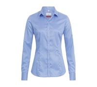 GREIFF Corporate Bluse Premium Damen Oeko TEX® Bügelfrei Mittelblau 34