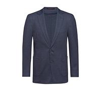 GREIFF Corporate Wear Casual Herren Jersey-Sakko Reverskragen Regular Fit Polyestermix Oeko TEX® meliert Blau 54