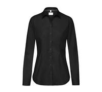 GREIFF Corporate Wear Premium Damen Bluse Regular Fit Langarm Schwarz Modell 6592 Größe 50