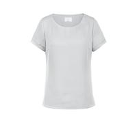 GREIFF Corporate Wear Shirts Damen Chiffon Bluse Kurzarm Regular Fit Silbergrau Modell 6577 1446 Größe 34