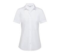 Greiff Corporate Wear Simple Damen Bluse Regular Fit Kurzarm Weiss Modell 6599 Größe 46