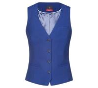GREIFF Damen-Weste RF Premium Regular Fit, 4-Knopf, 2 Leistentaschen, 1 Brustleistentasche, 1 Innentasche, Stoffrücken, Farbe: Italian Blue, Größe: 42