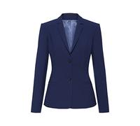 GREIFF Damen-Blazer RF Premium Regular Fit, 2-Knopf, 2 Leistentaschen, Teilungsnähte, Offener Ärmelschlitz, 1 Reißverschluss-Innentasche, Seitenschlitze, Farbe: Italian Blau, Größe: 46