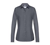 Greiff Größe 46 Corporate Wear Basic Damen Bluse Langarm Regular Fit Anthrazit Modell 6515