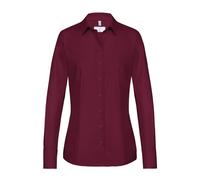 Greiff Größe 40 Corporate Wear Basic Damen Bluse Langarm Regular Fit Bordeaux Modell 6515