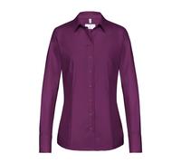 Greiff Größe 36 Corporate Wear Basic Damen Bluse Langarm Regular Fit Brombeere Modell 6515