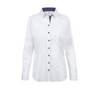 GREIFF Damen-Bluse 1/1 RF Modern 37.5 Kleidergröße 48; weiß/blau