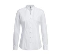 GREIFF Größe 40 Gastro Moda Service Damen Bluse Langarm Regular Fit Weiss Stehkragen V-Ausschnitt Modell 6572 1124