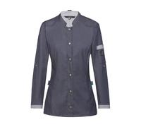 Greiff | Damen | Kochjacke Bikerstyle | 5415.6910 denimoptik marine XL