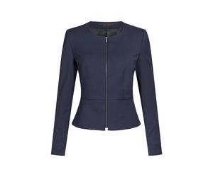 GREIFF Damen-Kurzblazer SF Modern 37.5 mit Reißverschluss Kleidergröße 42; dunkelblau
