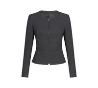 GREIFF Damen-Kurzblazer SF Modern 37.5 Pinpoint mit Reißverschluss Kleidergröße 36; anthrazit