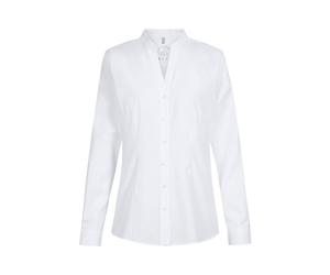 GREIFF Damen-Stehkragenbluse 1/1 RF Landhaus Kleidergröße 38; weiß