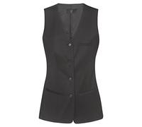 GREIFF Damen-Weste 4-Knopf Basic Regular Fit, 4-Knopf, 2 Leistentaschen, 1 Brustleistentasche, 1 Innentasche, Stoffrücken, Farbe: Anthrazit, Größe: 46