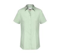 GREIFF Essentials Basic Damen Bluse Kurzarm Kent Regular-Fit Mint 48