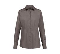 GREIFF Essentials Basic Damen Bluse Langarm Kent Regular-Fit Taupe 54