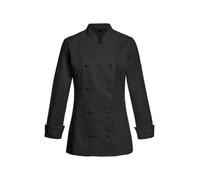 GREIFF Gastro Moda Cuisine Damen Kochjacke Regular-Fit, XXL, schwarz