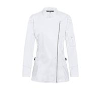 GREIFF Gastro Moda Damen Cuisine Premium Kochjacke Reißverschluss Regular Fit Weiss Modell 5419 Größe L