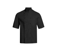 GREIFF Gastro Moda Herren Cuisine Basic Kochjacke Kurzarm Regular-Fit Schwarz XS