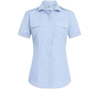 GREIFF Größe 34 Corporate Wear Basic Damen Pilotbluse Neues Modell Regular Fit Kurzarm Hellblau Modell 6571 1450
