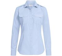 GREIFF Größe 34 Corporate Wear Basic Damen Pilotbluse Neues Modell Regular Fit Langarm Hellblau Modell 6570 1450