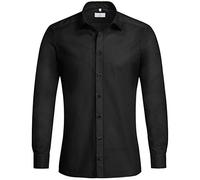 GREIFF Größe 35/36 Corporate Wear Basic Herren Hemd Slim Fit Langarm Schwarz Modell 6720 1120