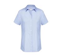 Größe 36 Greiff Corporate Wear Basic Damen Bluse Halbarm Regular Fit Hellblau Modell 6516