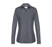 GREIFF Größe 36 Corporate Wear Basic Damen Bluse Langarm Regular Fit Anthrazit Modell 6515