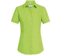 GREIFF Größe 38 Corporate Wear Basic Damen Bluse Halbarm Regular Fit Apfelgrün Modell 6516