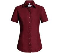Größe 40 Greiff Corporate Wear Basic Damen Bluse Halbarm Regular Fit Bordeaux Modell 6516