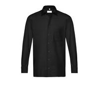 GREIFF Größe 41/42 Corporate Wear Basic Herren Hemd Regular Fit Langarm Schwarz Modell 6665