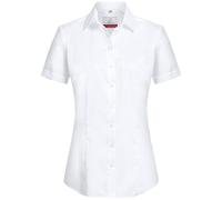 GREIFF Größe 44 Corporate Wear Premium Damen Bluse Kurzarm Regular Fit Weiss Modell 6563 1205