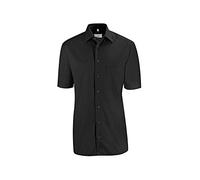 Greiff Größe 45/46 Corporate Wear Basic Herren Hemd Regular Fit Halbarm Schwarz Modell 6666