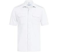 GREIFF Größe 47/48 Corporate Wear Basic Herren Pilothemd neues Modell Kurzarm Regular Fit Weiss Modell 6736
