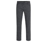 GREIFF Größe 60 Gastro Moda Herren Cuisine Basic 5-Pocket-Hose Regular Fit Schwarz Gestreift Modell 5321 1800