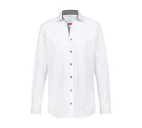 GREIFF Herren-Hemd 1/1 RF Modern 37.5 Kleidergröße 43/44; weiß/grau