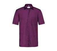 Greiff Größe 43/44 Corporate Wear Basic Herren Hemd Regular Fit Halbarm Brombeere Modell 6666