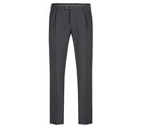 GREIFF Herren-Hose Bundfalte RF Premium Regular Fit, elastischer Bund, Bundfalte mit schmalem Beinverlauf, 2 Seitentaschen, 2 Gesäßtaschen, Vorderhosenfutter, Fußweite, Farbe: Anthrazit, Größe 110