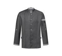 Greiff Gastro-Moda Cuisine Herren Kochjacke Bikerstyle Regular Anthrazit XL