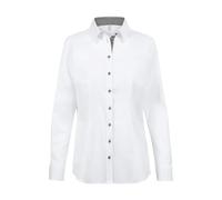 GREIFF Modern with 37.5® Damen Bluse Langarm Kent Regular Weiß/Grau 46