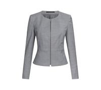 GREIFF Modern with 37.5® Damen Business-Kurzblazer Slim Hellgrau 42