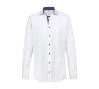 GREIFF Modern with 37.5 Herren Hemd Langarm Regular Weiß/Blau 43/44