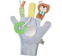 Greifspielzeug STERNTALER "Spielhandschuh BÄR Bo", eisblau, Greifspielzeug, KinderB:23cm L:30cm, Flauschstoff, B:23cm L:30cm (83908118-0) eisblau